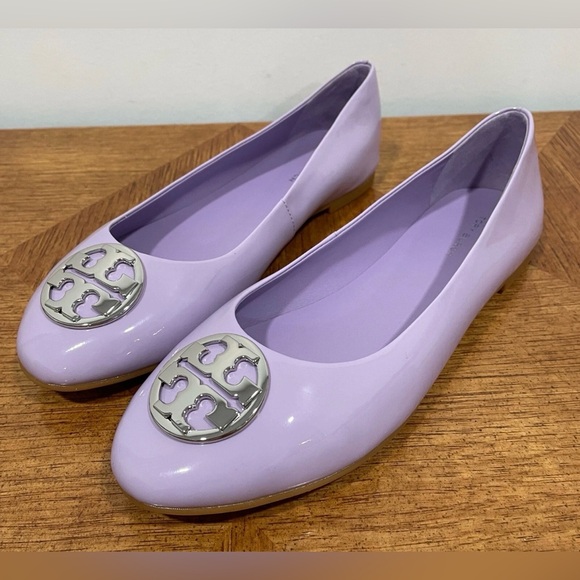 New Tory Burch Light Purple Bag and Flats Set Size 8 - Picture 14 of 16